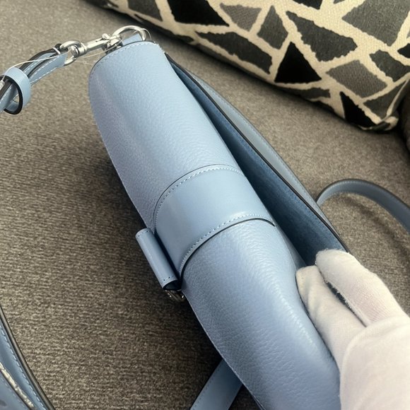 COACH Georgie Shoulder Bag in Marble Blue C4067 Pale blue - Picture 7 of 9